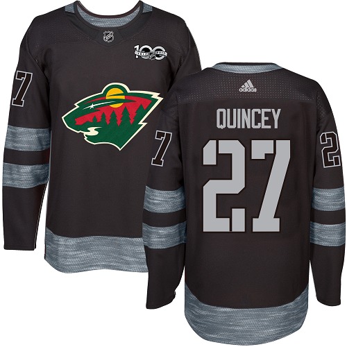 Adidas Wild #27 Kyle Quincey Black 1917-100th Anniversary Stitched NHL Jersey